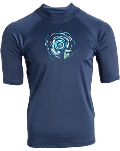 Promo ✔️ Kanu Surf Men's Mercury UPF 50+ Short Sleeve Sun Protective Rashguard Swim 👕 Shirt | Swimwear 😀 -Kanu Surf Sales Store 61GQ4XJY L. AC SR736920