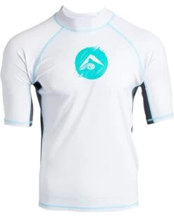 Promo ✔️ Kanu Surf Men's Mercury UPF 50+ Short Sleeve Sun Protective Rashguard Swim 👕 Shirt | Swimwear 😀 -Kanu Surf Sales Store 61fgOZ VrqL. AC SR736920