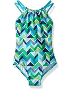 Promo 😍 Kanu Surf Jasmine Beach Sport Halter One-Piece 🩱 Swimsuit (Little Kids/Big Kids) | Swimwear 🧨 -Kanu Surf Sales Store 712axrd2S. AC SR736920