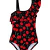 Top 10 💯 Kanu Surf Morgan Floral Ruffle One-Shoulder One-Piece 🩱 Swimsuit (Little Kids) | Swimwear 👍