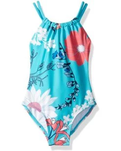 Wholesale π Kanu Surf Jasmine Beach Sport Halter One-Piece π©± Swimsuit (Toddler) | Swimwear π