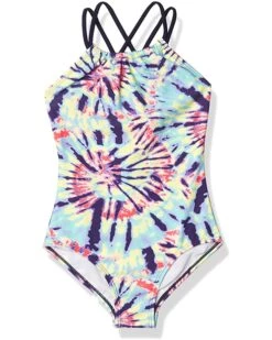 Deals 🤩 Kanu Surf Jasmine Beach Sport Halter One-Piece 🩱 Swimsuit (Little Kids/Big Kids) | Swimwear 😀 -Kanu Surf Sales Store 71A8KzNEkVS. AC SR736920