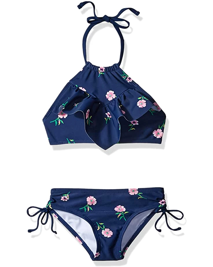 New π― Kanu Surf Girls' Morgan Ruffle Halter π Bikini 2-Piece π©± Swimsuit, Pink, 2t | Swimwear π 2 New π― Kanu Surf Girls' Morgan Ruffle Halter π Bikini 2-Piece π©± Swimsuit, Pink, 2t | Swimwear π - Image 2