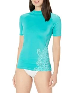 Cheapest ✔️ Kanu Surf Women's Breeze UPF 50+ Short Sleeved Active Rashguard & Workout Top | Swimwear 🧨 -Kanu Surf Sales Store 71N5aa06z9L. AC SR736920