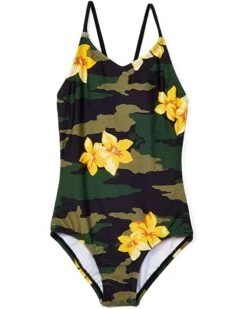 Outlet 🎉 Kanu Surf Daisy Beach Sport One-Piece 🩱 Swimsuit (Little Kids) | Swimwear ✔️
