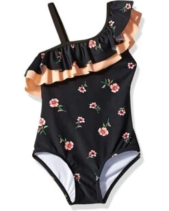 Promo 🥰 Kanu Surf Morgan Floral Ruffle One-Shoulder One-Piece 🩱 Swimsuit (Toddler) | Swimwear 🧨 -Kanu Surf Sales Store 71V97auz7LS. AC SR736920