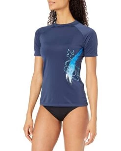 Cheapest ⭐ Kanu Surf Women's Marina UPF 50+ Short Sleeved Active Rashguard & Workout Top | Swimwear 🛒 -Kanu Surf Sales Store 71Yjgud 8L. AC SR736920