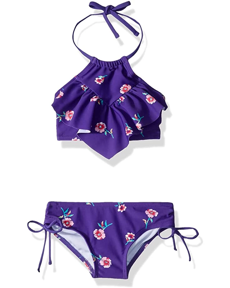 New π― Kanu Surf Girls' Morgan Ruffle Halter π Bikini 2-Piece π©± Swimsuit, Pink, 2t | Swimwear π 3 New π― Kanu Surf Girls' Morgan Ruffle Halter π Bikini 2-Piece π©± Swimsuit, Pink, 2t | Swimwear π - Image 3