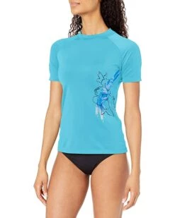 Cheapest ⭐ Kanu Surf Women's Marina UPF 50+ Short Sleeved Active Rashguard & Workout Top | Swimwear 🛒 -Kanu Surf Sales Store 71jtyuvq9PL. AC SR736920
