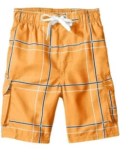 Hot Sale ❤️ Kanu Surf Barracuda Quick Dry UPF 50+ Beach Swim Trunks (Big Kids) | Swimwear ⌛
