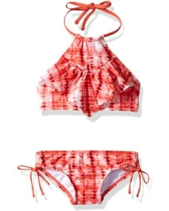 Buy 🧨 Kanu Surf Girls' Morgan Ruffle Halter 👙 Bikini 2-Piece 🩱 Swimsuit, Pink, 2t | Swimwear 😉 -Kanu Surf Sales Store 71rye3c5TfL. AC SR736920