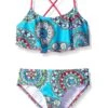Coupon ⭐ Kanu Surf Girls' Alania Flounce 👙 Bikini Beach Sport 2 Piece 🩱 Swimsuit | Swimwear 🧨