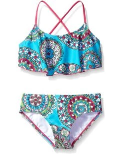Coupon ⭐ Kanu Surf Girls' Alania Flounce 👙 Bikini Beach Sport 2 Piece 🩱 Swimsuit | Swimwear 🧨