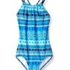 Best reviews of 😀 Kanu Surf Jasmine Beach Sport Halter One-Piece 🩱 Swimsuit (Little Kids/Big Kids) | Swimwear 🎁