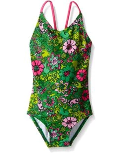 Discount 👍 Kanu Surf Daisy Beach Sport One-Piece 🩱 Swimsuit (Big Kids) | Swimwear 🎉