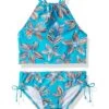 Cheapest 🧨 Kanu Surf Daisy Beach Sport Halter Tankini Two-Piece 🩱 Swimsuit (Toddler) | Swimwear 😀