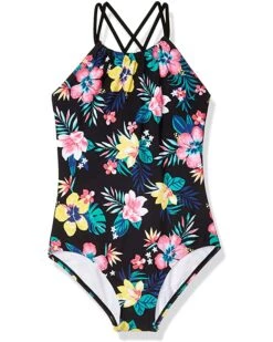 Best Pirce π Kanu Surf Jasmine Beach Sport Halter One-Piece π©± Swimsuit (Little Kids) | Swimwear π₯°
