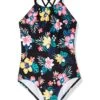 Promo 🔥 Kanu Surf Jasmine Beach Sport Halter One-Piece 🩱 Swimsuit (Toddler) | Swimwear 🌟