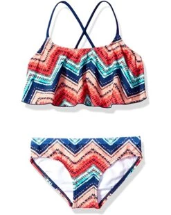 Coupon 😍 Kanu Surf Girls' Alania Flounce 👙 Bikini Beach Sport 2 Piece 🩱 Swimsuit | Swimwear 🔥